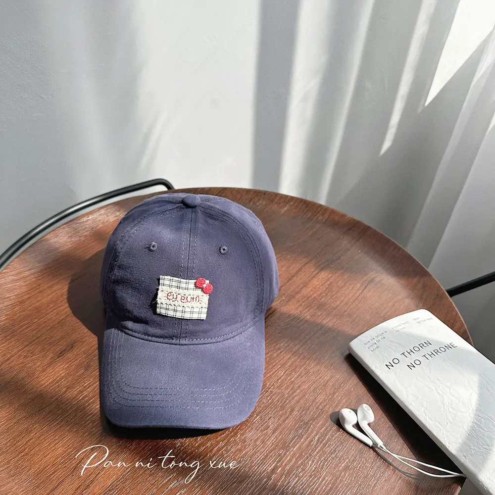Pink Candy Baseball Cap for Girls Spring Summer Sunscreen - Image 3