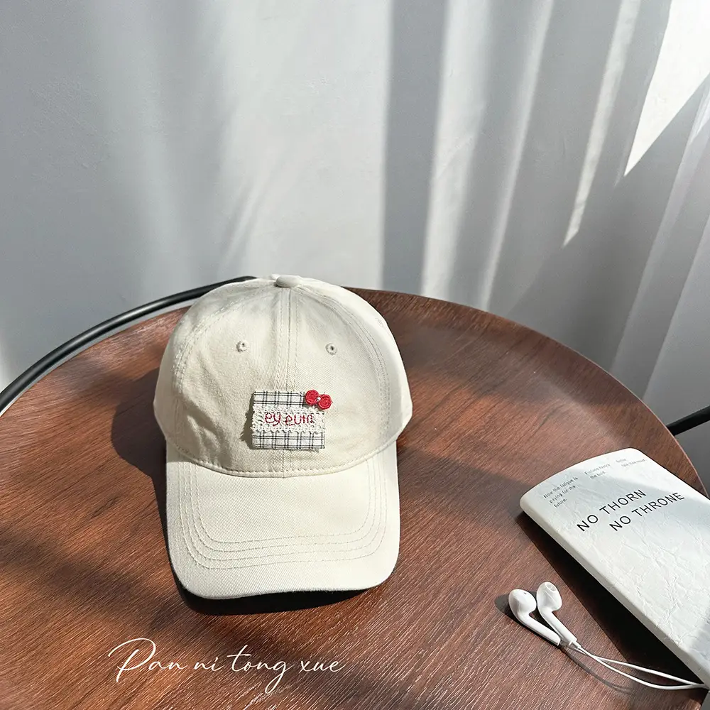Pink Candy Baseball Cap for Girls Spring Summer Sunscreen - Image 9