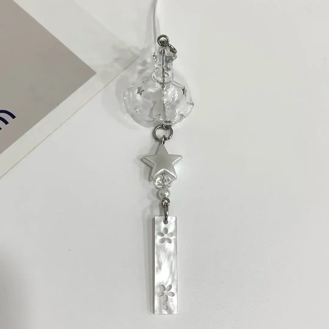 Ins Five-Pointed Star Wind Chime Mobile Phone Case Pendant - Image 3