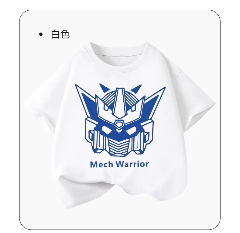 Boys T-Shirt Black Blue Mech Warrior 2026 — feature 12