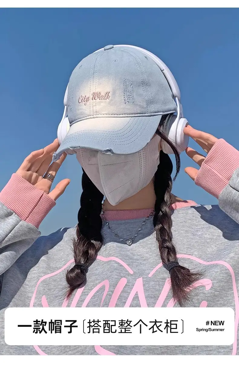 Pink Women's Wide Brim Baseball Cap with Comfort Fit — feature 12