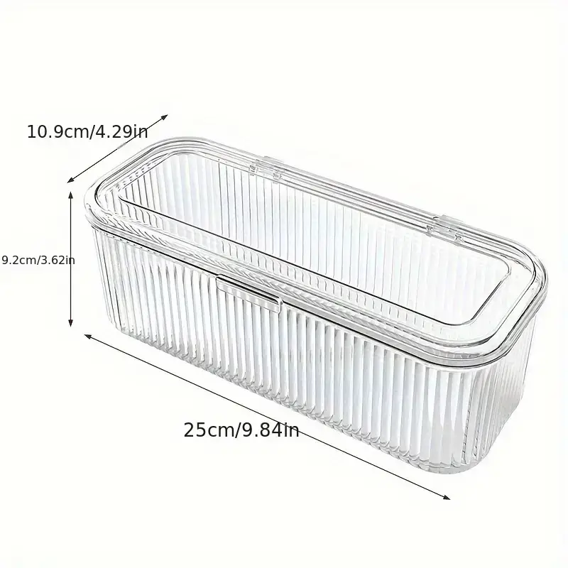 Acrylic Cosmetic Brush & Pen Storage Box Transparent — feature 1