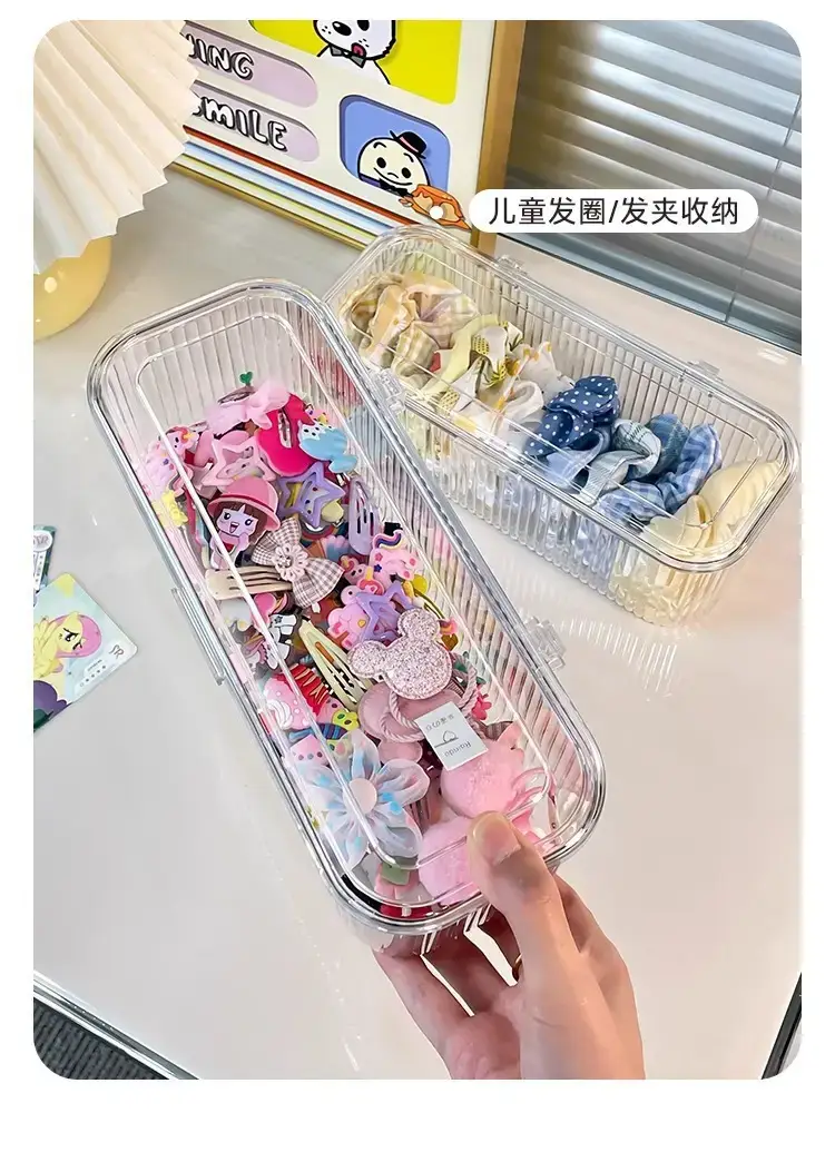 Acrylic Cosmetic Brush & Pen Storage Box Transparent — feature 13