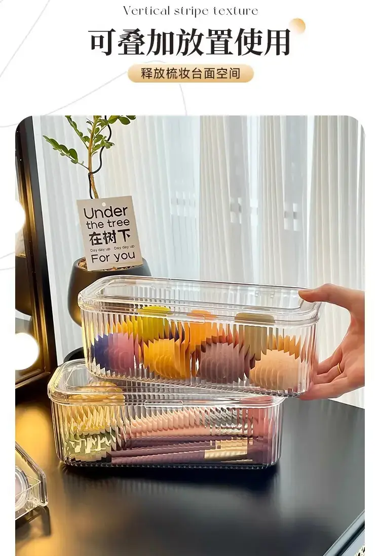 Acrylic Cosmetic Brush & Pen Storage Box Transparent — feature 9