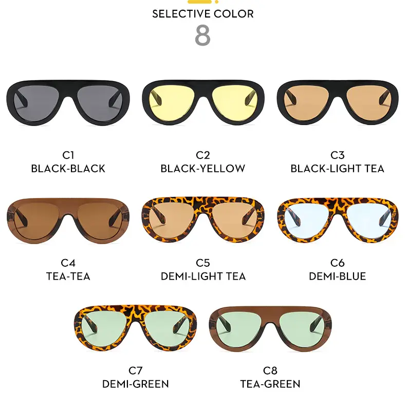 Men Sunscreen Sunglasses Brown Tinted C8 — feature 12