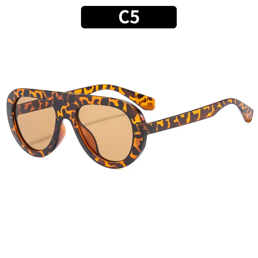 Men Sunscreen Sunglasses Brown Tinted C8 - Image 5
