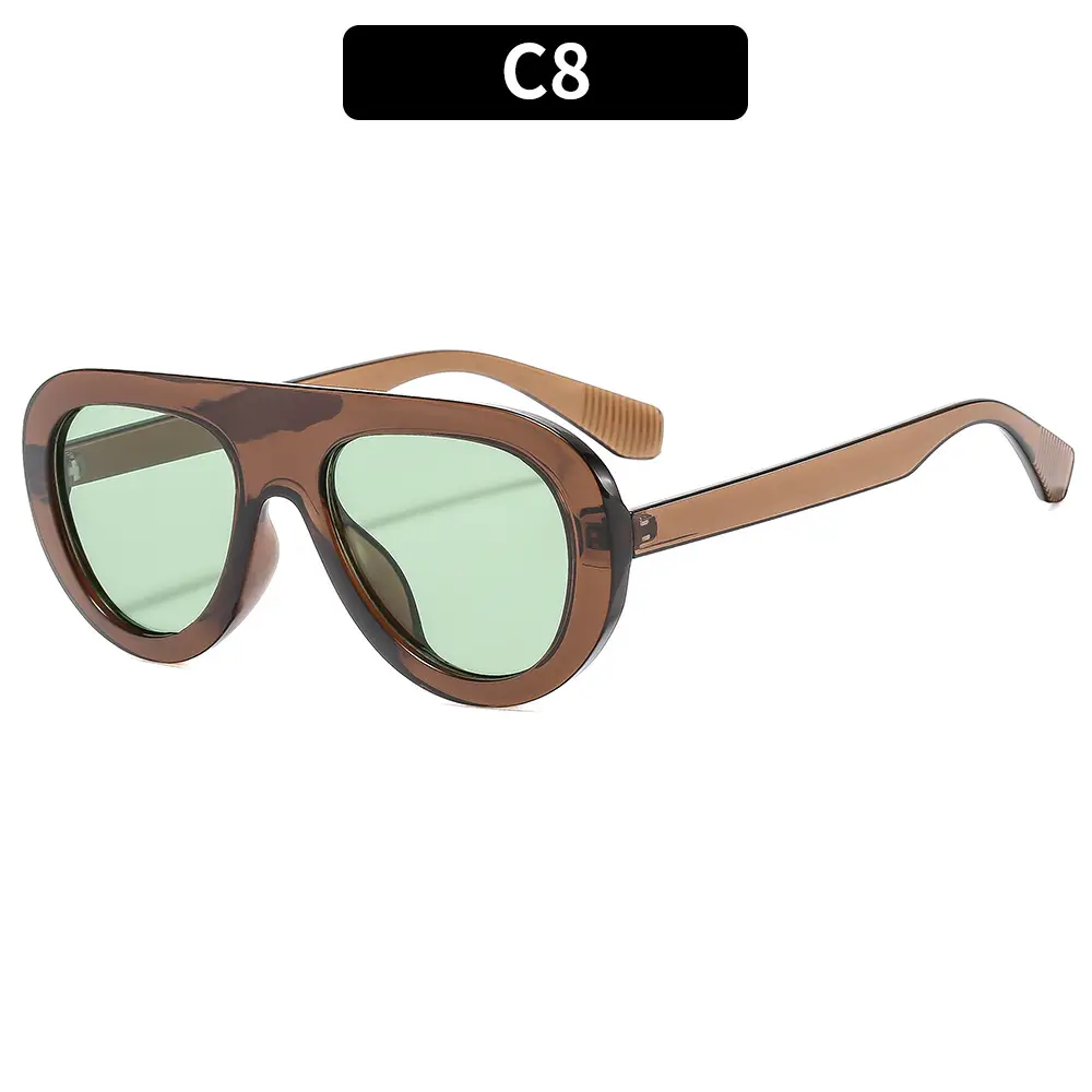 Men Sunscreen Sunglasses Brown Tinted C8 - Image 8