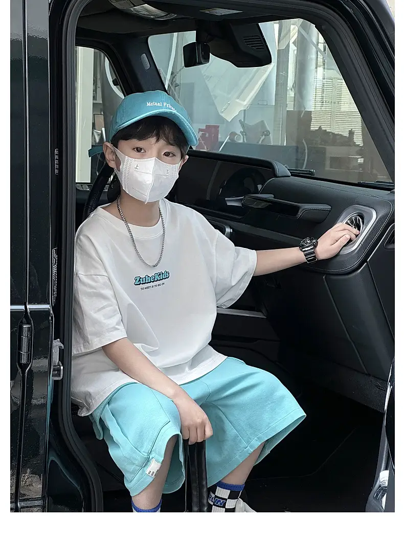Solona Cool Sense Boys T-shirt White Blue Printed 2025 — feature 29