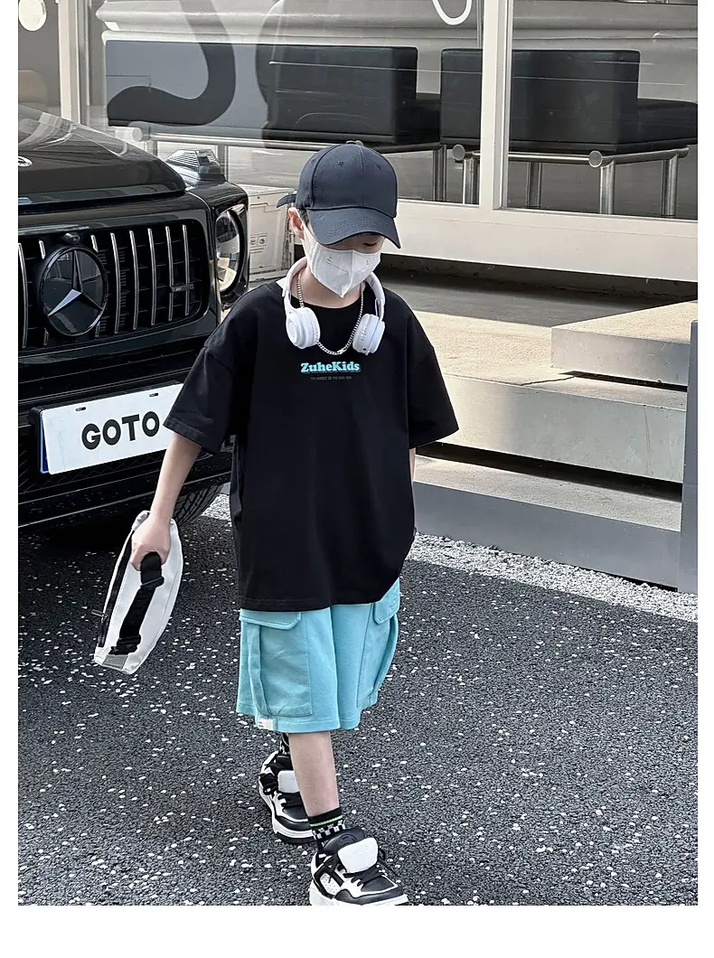 Solona Cool Sense Boys T-shirt White Blue Printed 2025 — feature 33