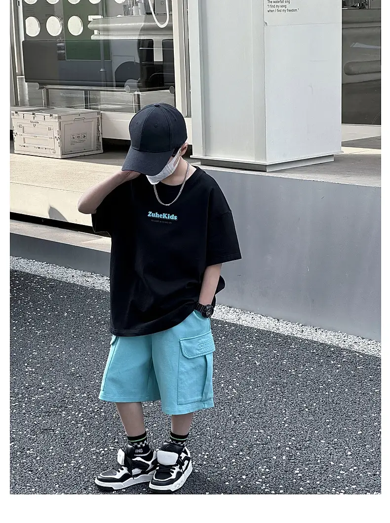Solona Cool Sense Boys T-shirt White Blue Printed 2025 — feature 34