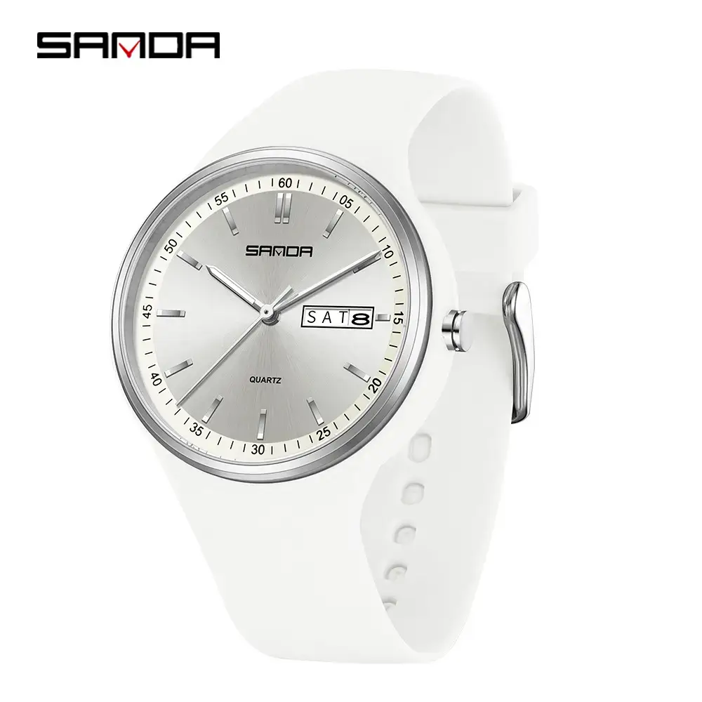 Sanda Brand Women's Red Quartz Watch Small Fresh Round