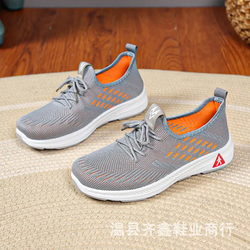 New Work Men's and Women's Same Shoes Non-slip Walking Shoes Men's Sports Casual Running Shoes Soft Bottom Breathable Mesh Shoes - Image 4