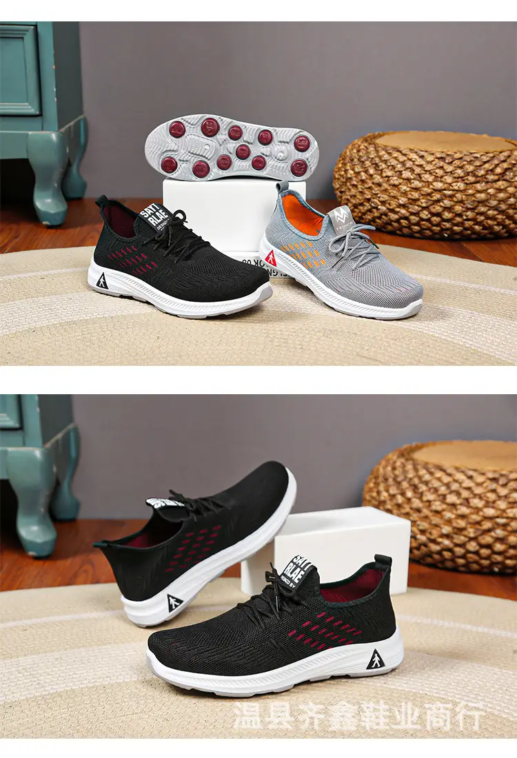 New Work Men's and Women's Same Shoes Non-slip Walking Shoes Men's Sports Casual Running Shoes Soft Bottom Breathable Mesh Shoes — feature 12