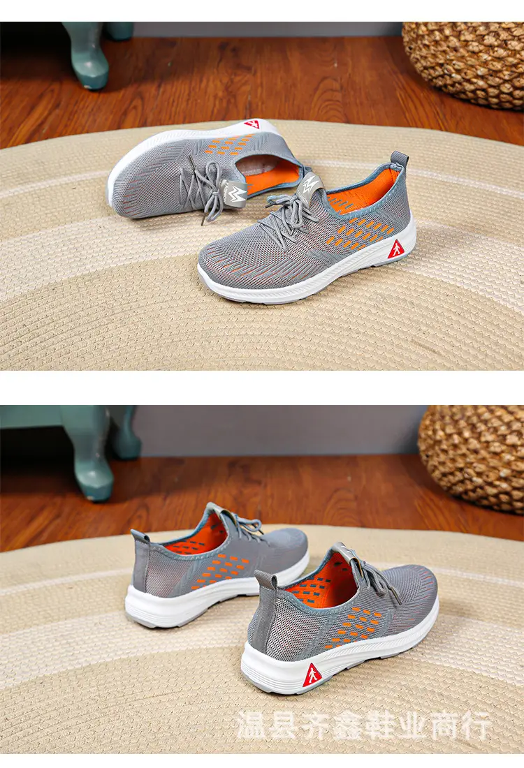 New Work Men's and Women's Same Shoes Non-slip Walking Shoes Men's Sports Casual Running Shoes Soft Bottom Breathable Mesh Shoes — feature 8