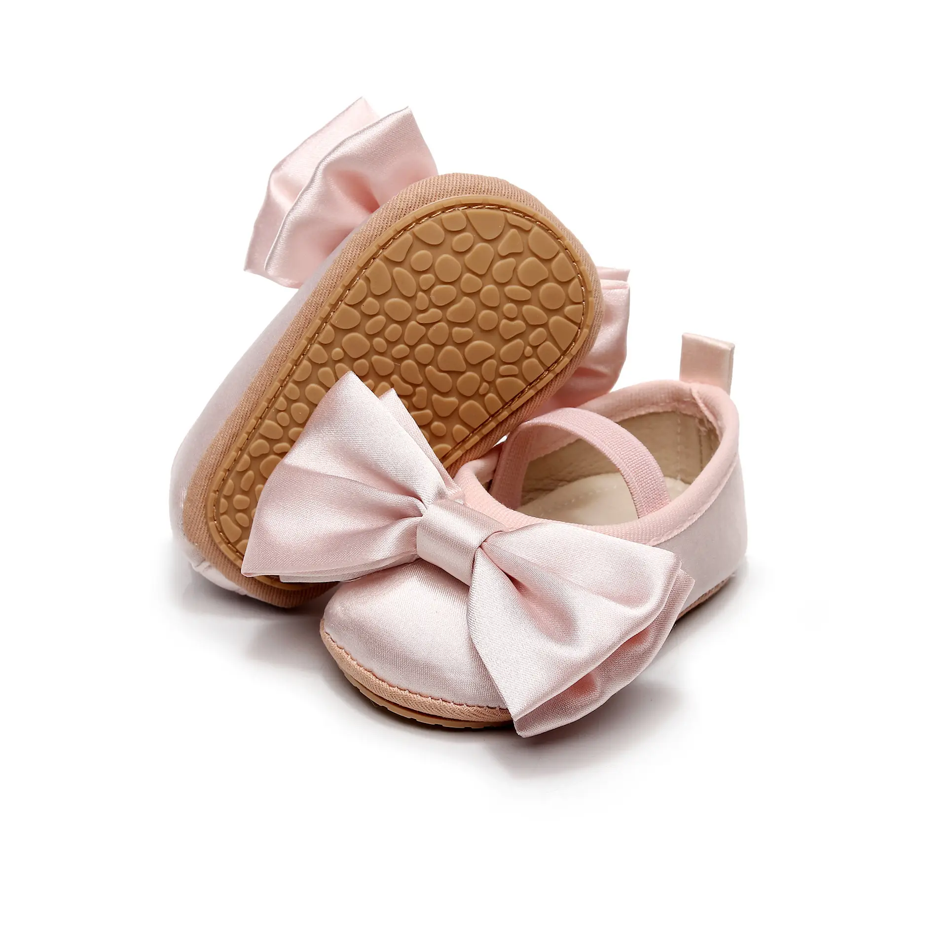 Baby Bow Shoes Black Soft Sole Spring Autumn Style