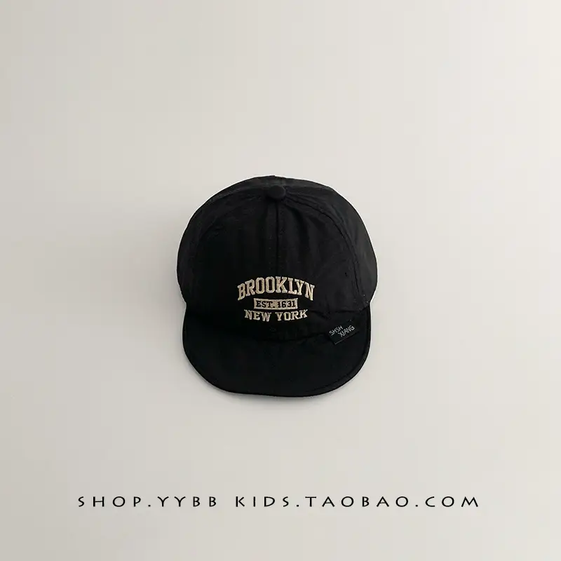 Green Brooklyn-themed Baby Cap Small - Image 2