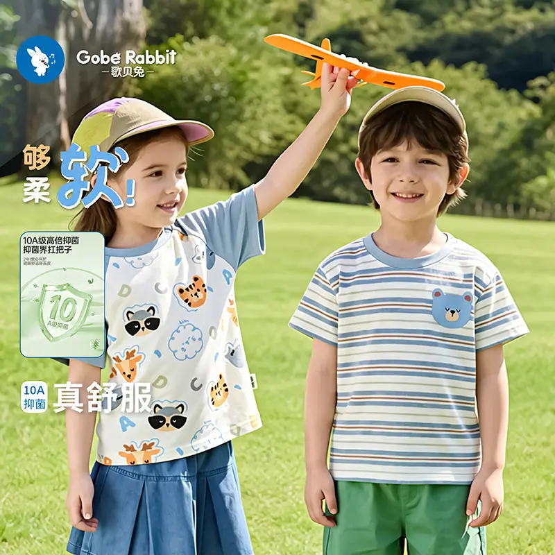 Baby T-Shirt Cartoon Print Cotton Summer Casual - Image 4