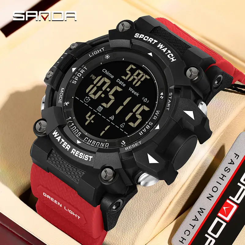 Men's Outdoor Sports Watch Waterproof Luminous Black - Image 10