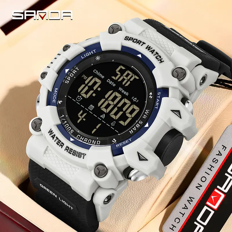 Men's Outdoor Sports Watch Waterproof Luminous Black - Image 11