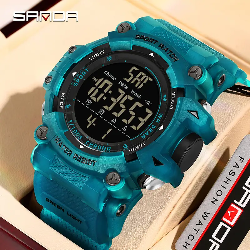 Men's Outdoor Sports Watch Waterproof Luminous Black - Image 14