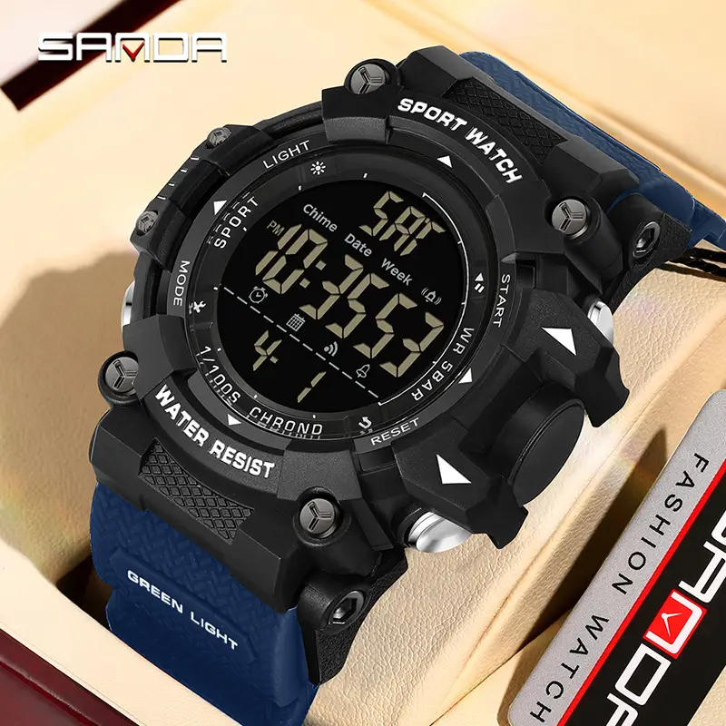 Men's Outdoor Sports Watch Waterproof Luminous Black - Image 15