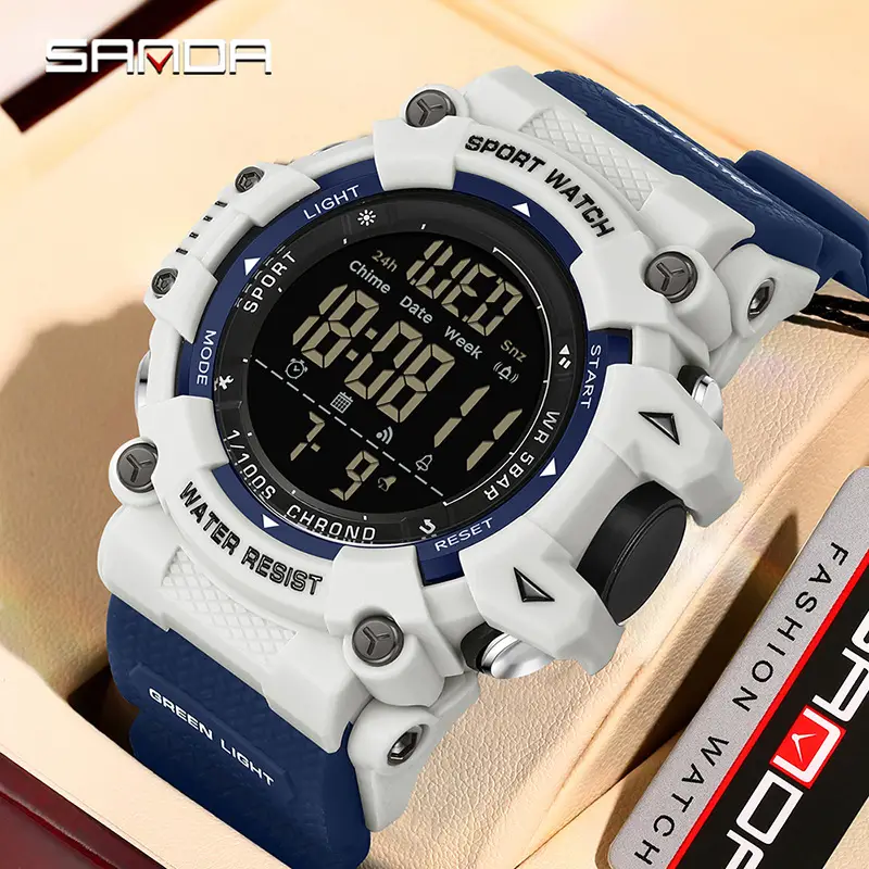 Men's Outdoor Sports Watch Waterproof Luminous Black - Image 8