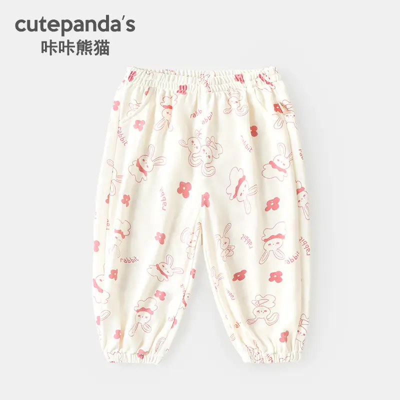 Girls Pink T-Shirt & Floral Pants Set Summer Wear - Image 5