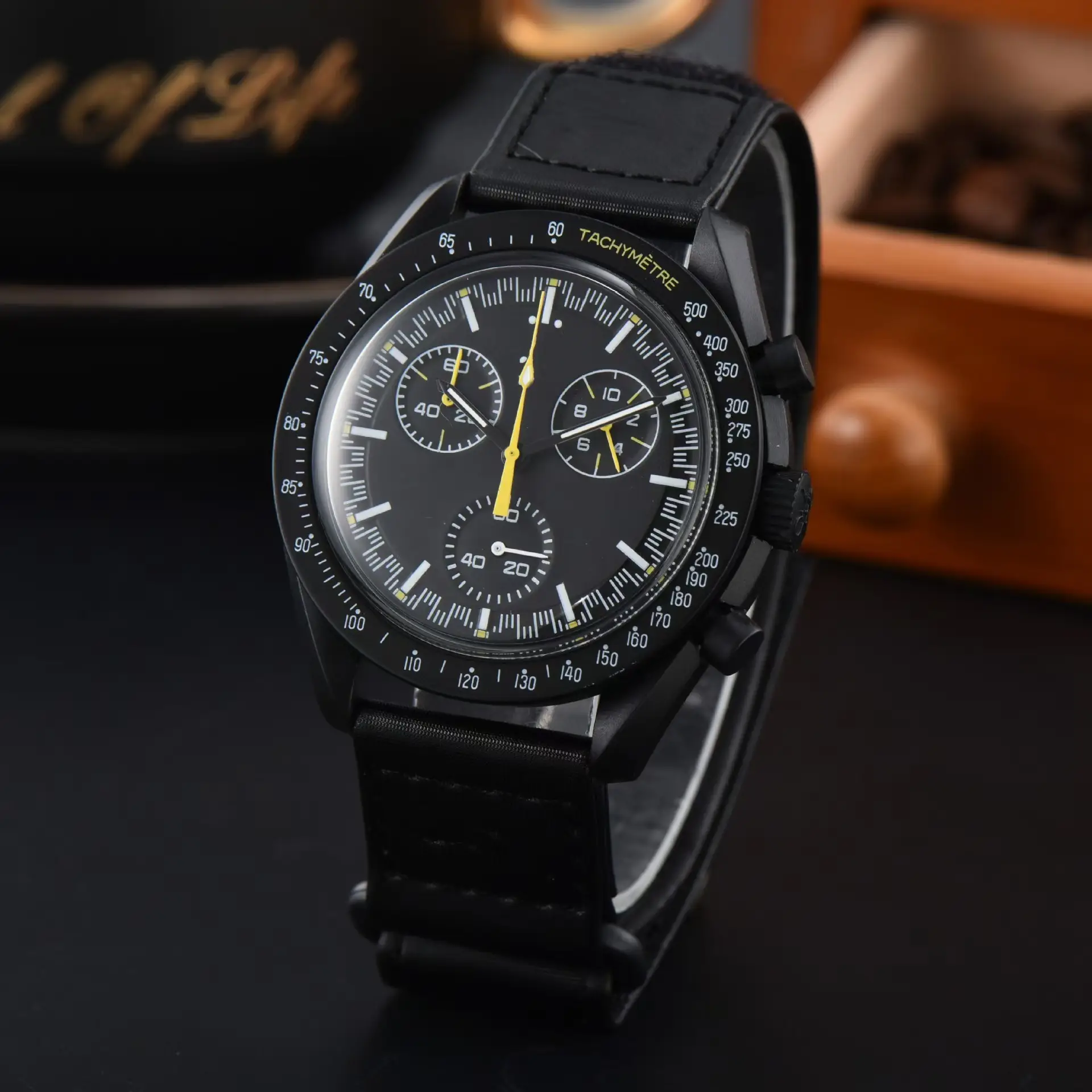 European Quartz Watch with Red Dial and Green Strap - Image 29
