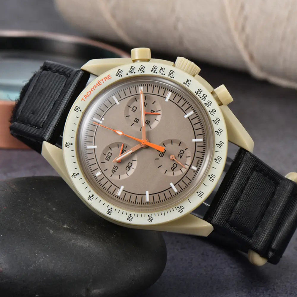 European Quartz Watch with Red Dial and Green Strap - Image 20