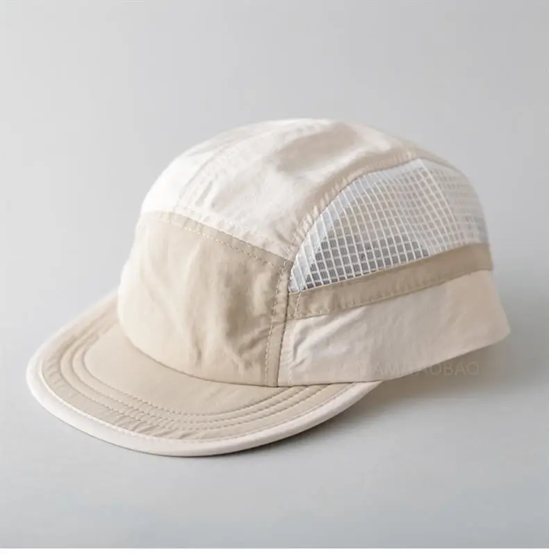 Beige Duck Tissue Baseball Cap with Short Bristles — feature 7