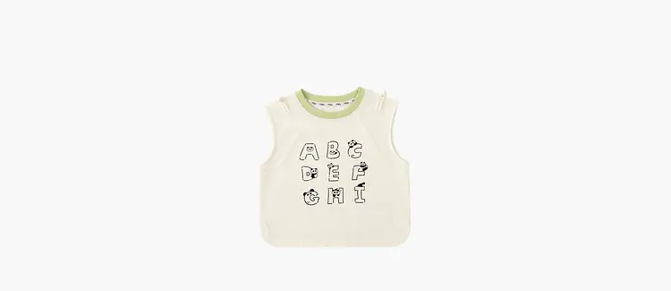 Dudujiya Baby Sleeveless Vest Grey Panda Print — feature 14