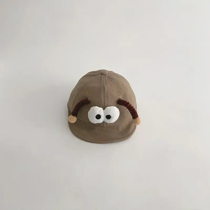 Cute Baby Cap with Antennae and Sunshade - Image 2