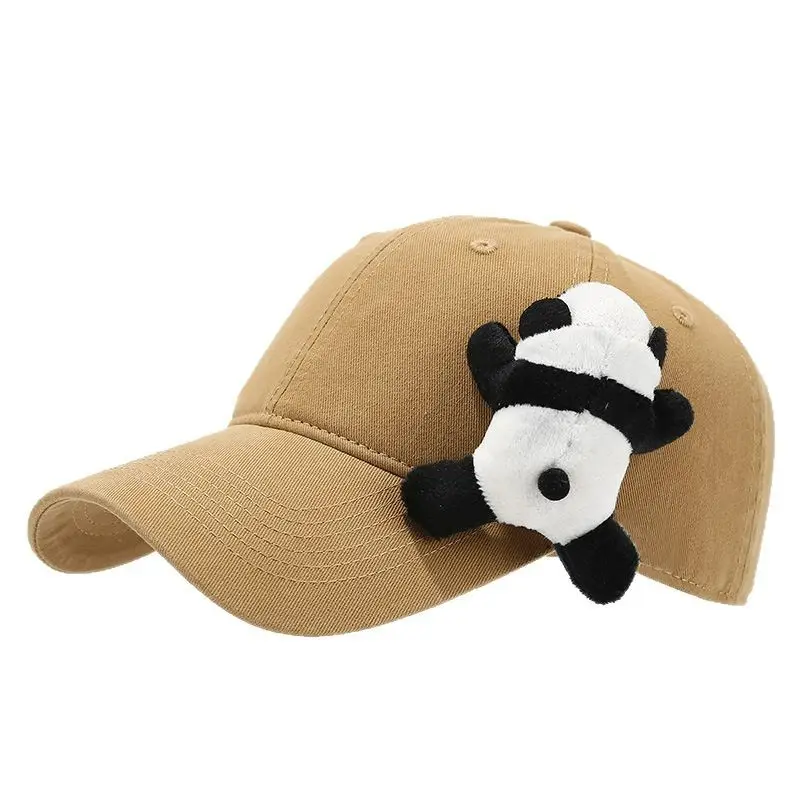 Cute Cartoon Panda Baseball Cap Navy Blue - Image 14