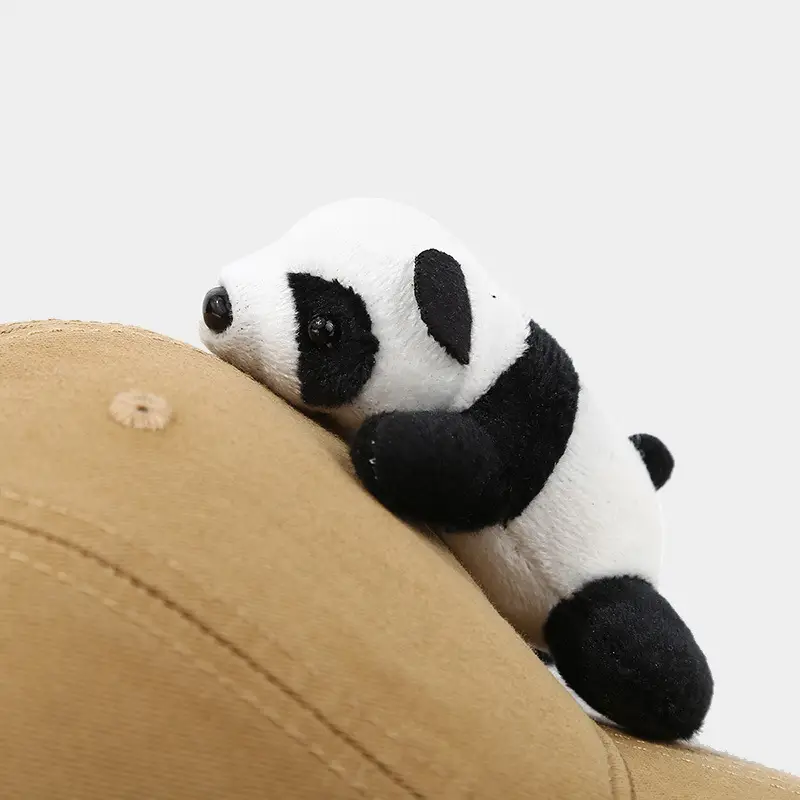 Cute Cartoon Panda Baseball Cap Navy Blue — feature 11