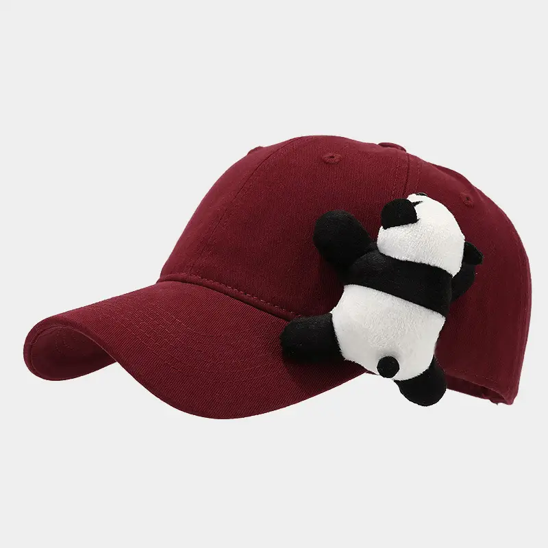 Cute Cartoon Panda Baseball Cap Navy Blue - Image 6