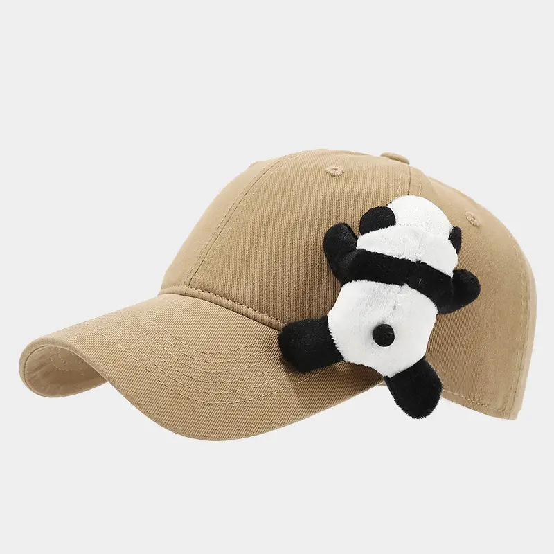Cute Cartoon Panda Baseball Cap Navy Blue - Image 7