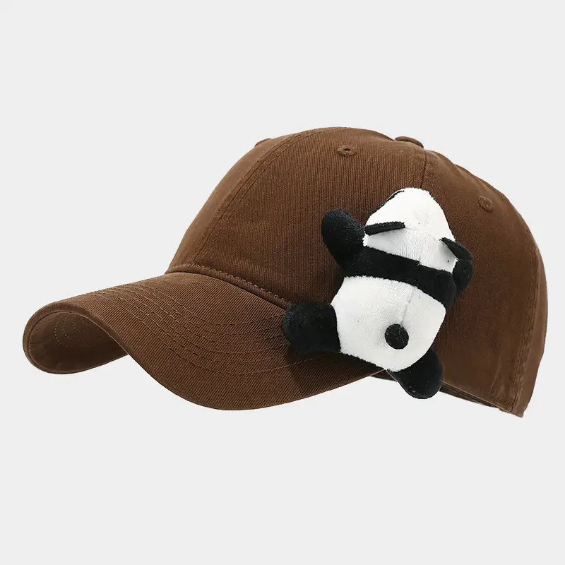 Cute Cartoon Panda Baseball Cap Navy Blue - Image 8