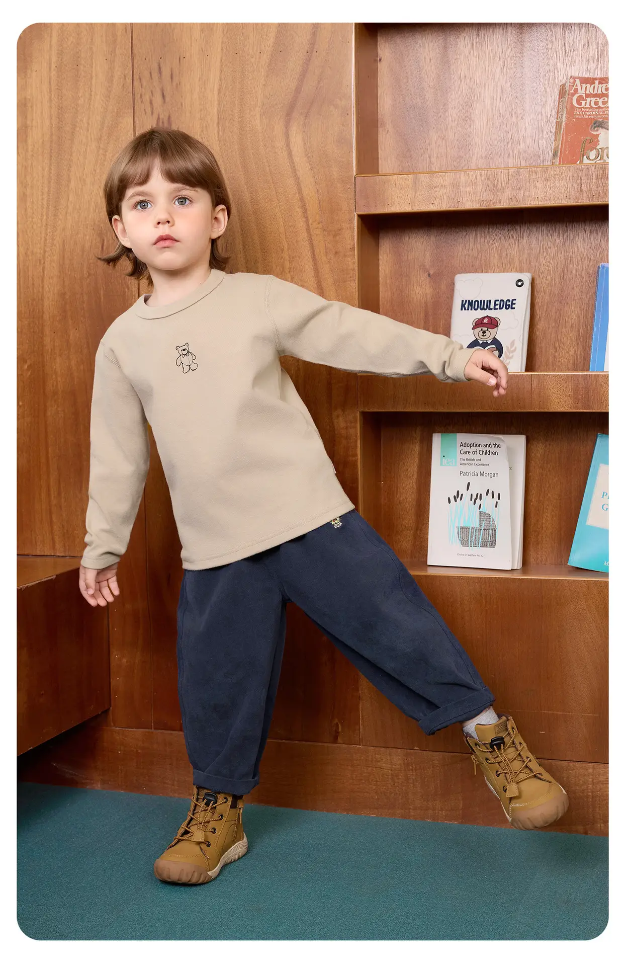 New Arrival Boys Grey Long Sleeve T-Shirt Winter Soft Cotton — feature 30