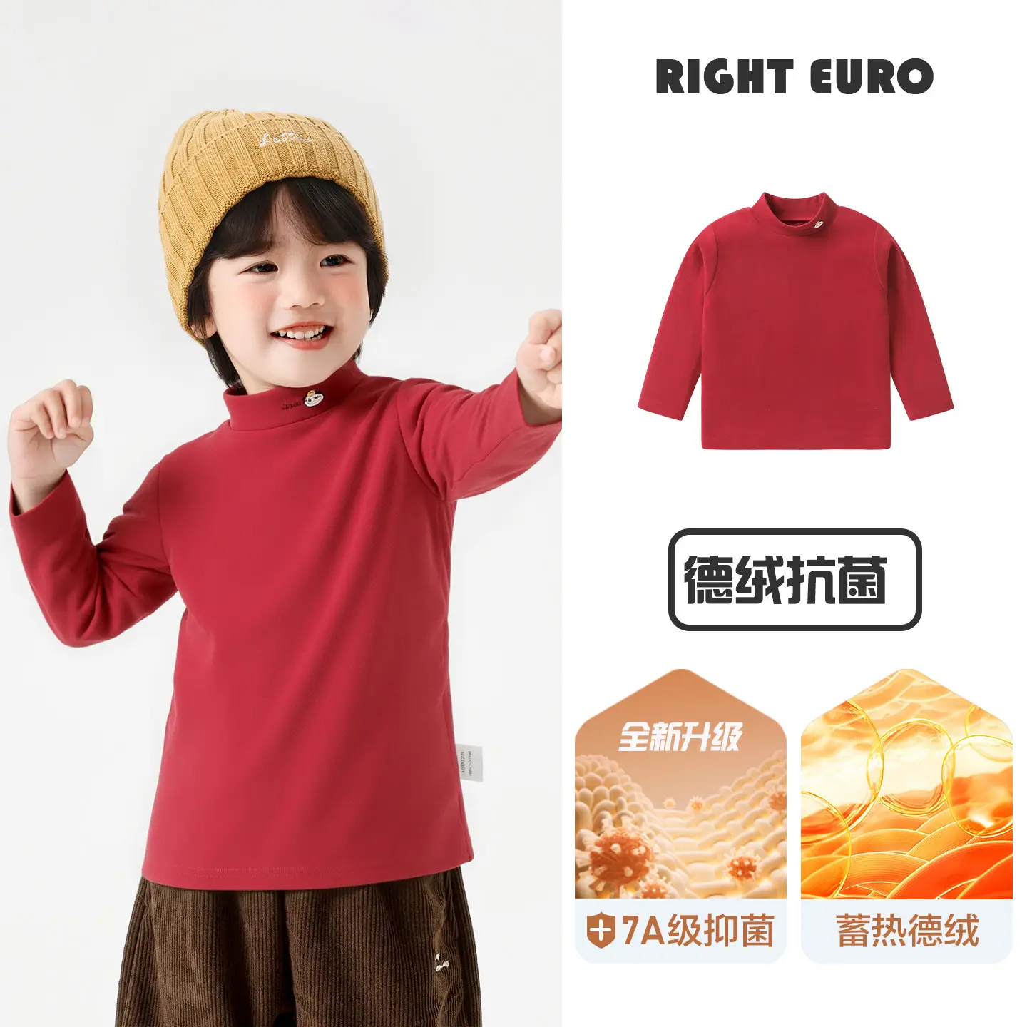 New Arrival Boys Grey Long Sleeve T-Shirt Winter Soft Cotton - Image 12