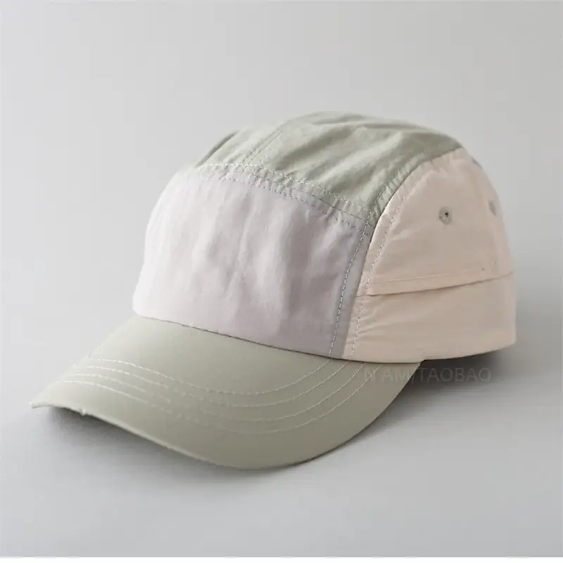 Japanese Style Baseball Cap Five Piece Color Matching Soft Top