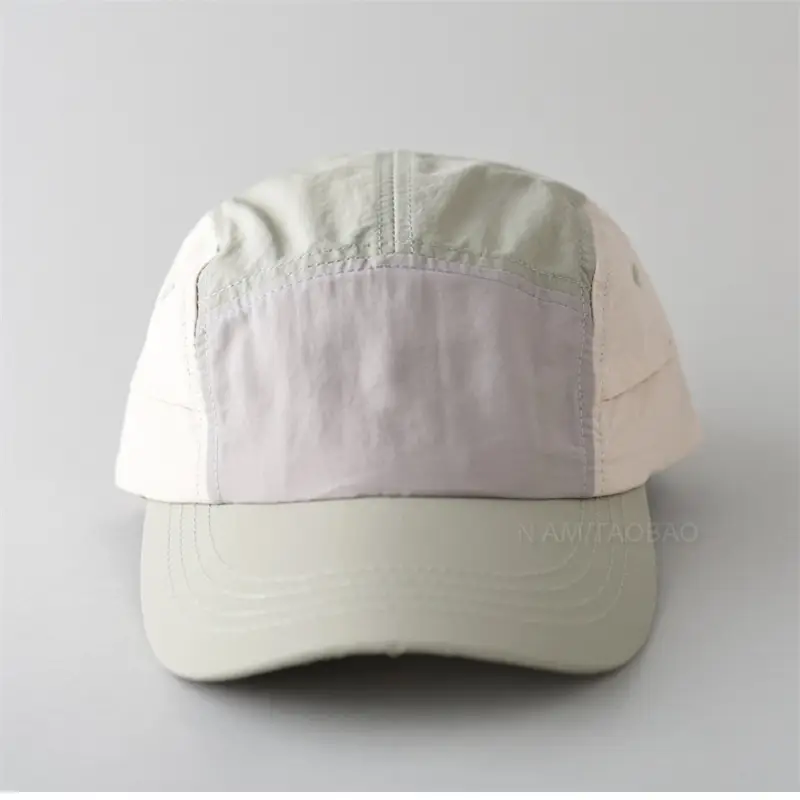 Japanese Style Baseball Cap Five Piece Color Matching Soft Top