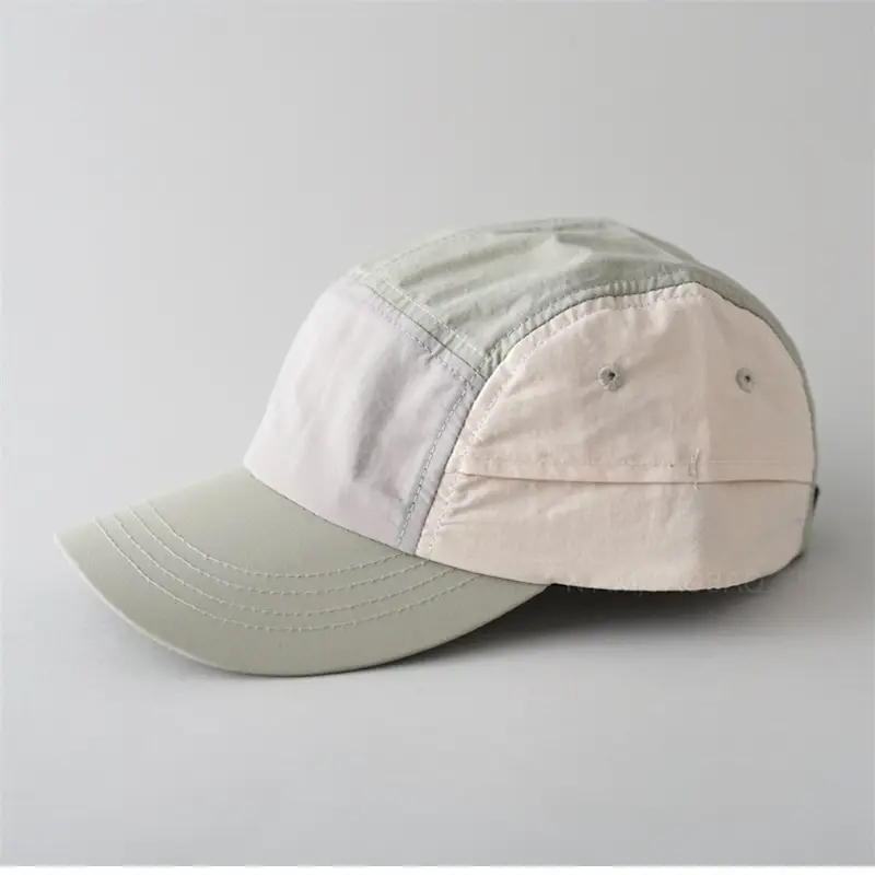 Japanese Style Baseball Cap Five Piece Color Matching Soft Top