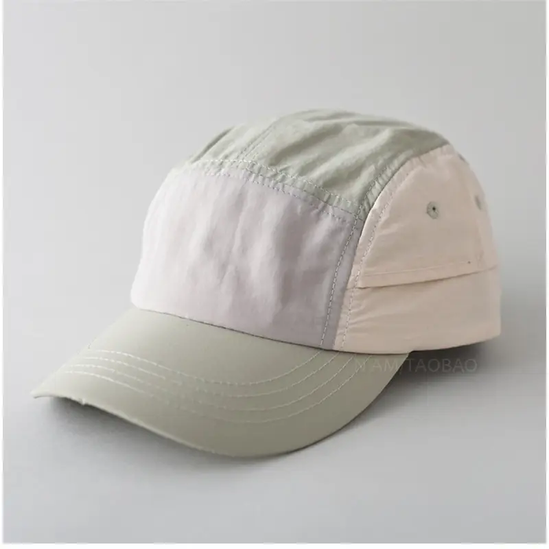 Japanese Style Baseball Cap Five Piece Color Matching Soft Top