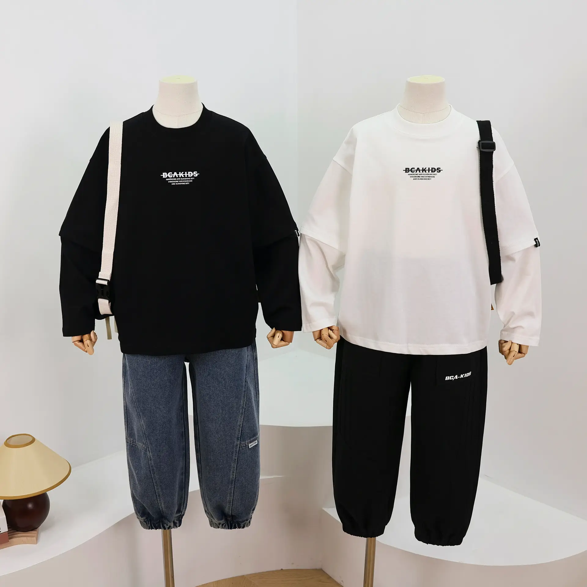2026 Black Printed Long Sleeve T-Shirt for Boys - Image 5