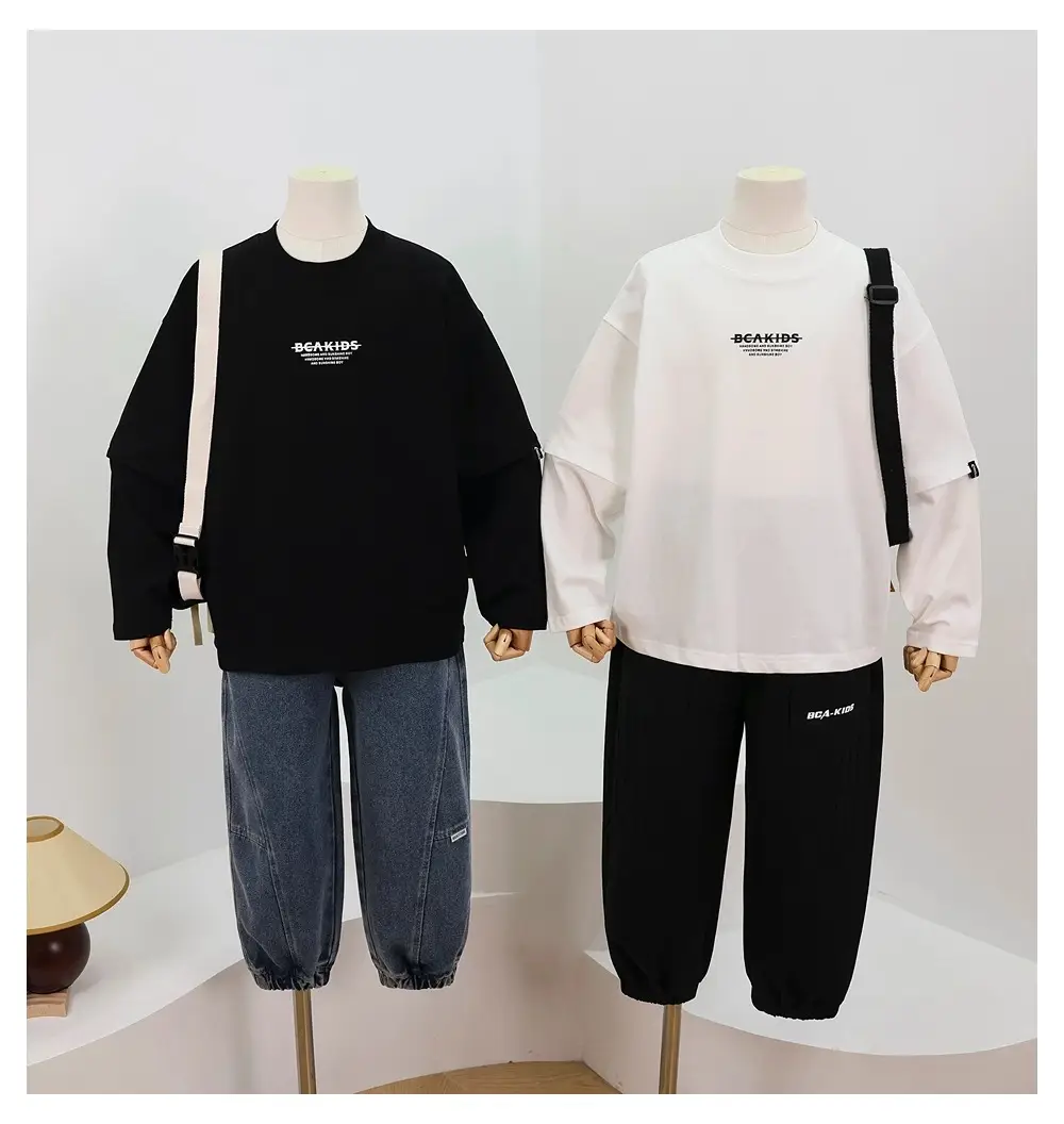 2026 Black Printed Long Sleeve T-Shirt for Boys — feature 12