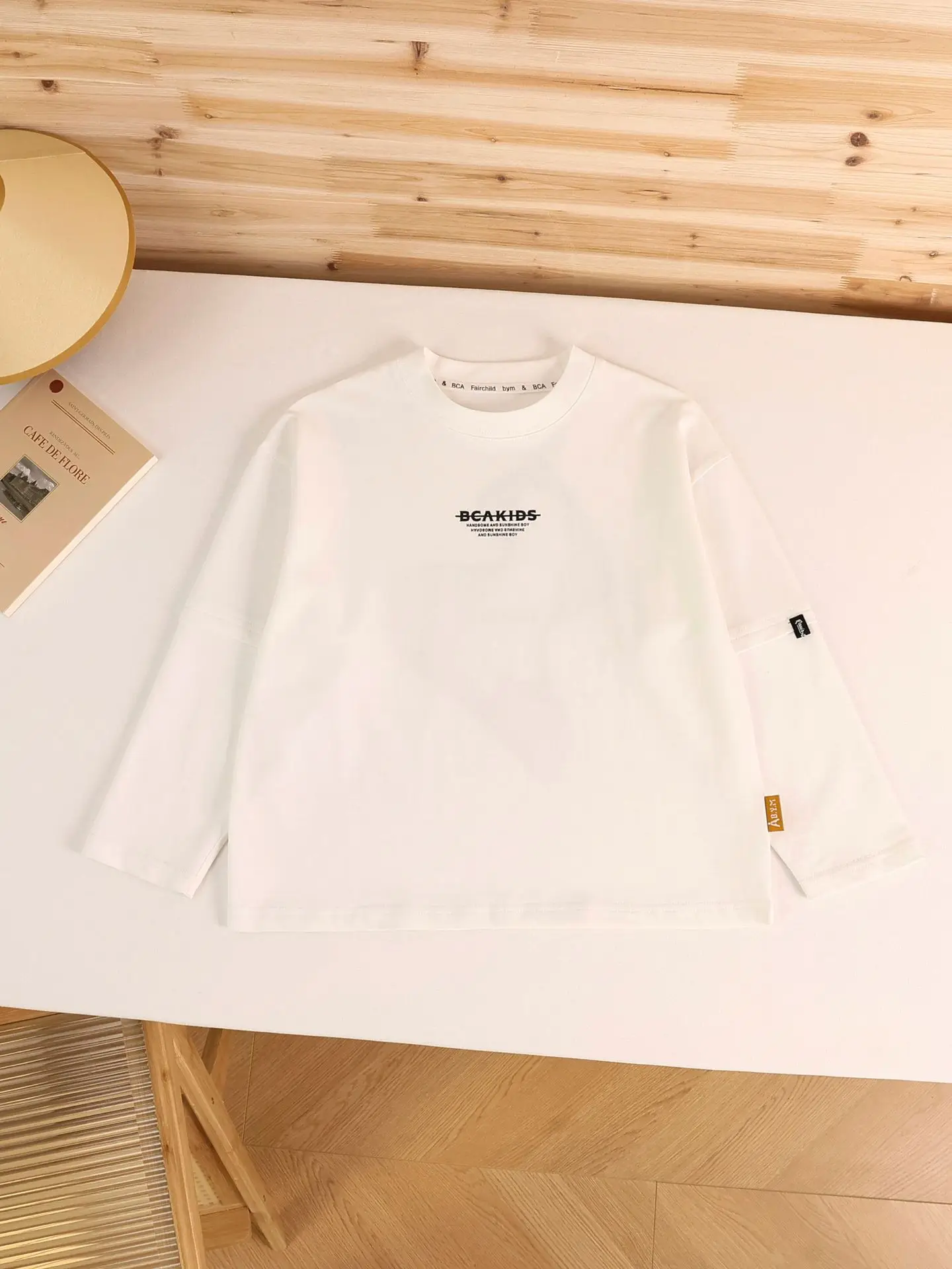 2026 Black Printed Long Sleeve T-Shirt for Boys