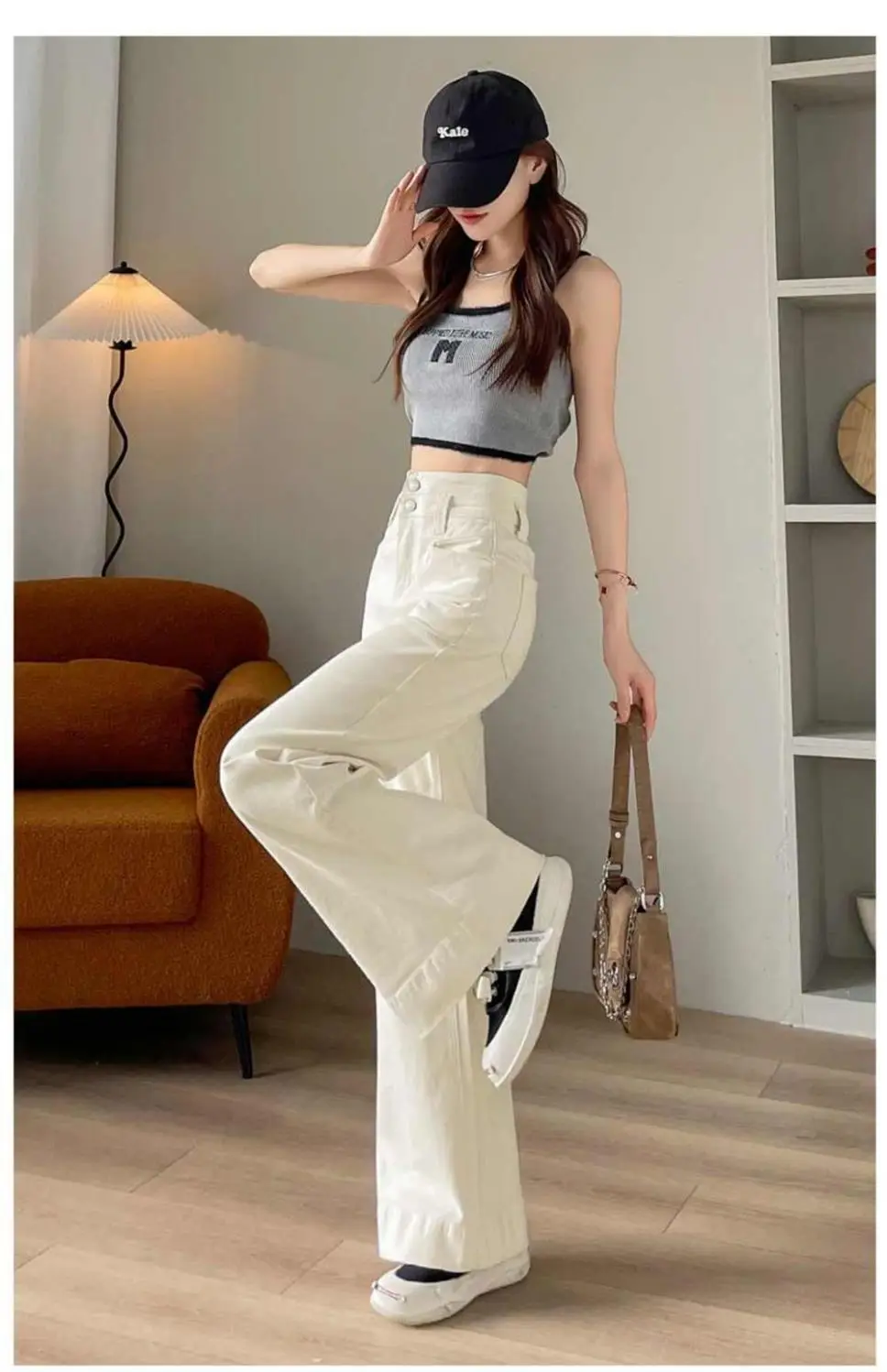 Dark Blue Stretch Wide Leg Jeans for Women 2025 — feature 10