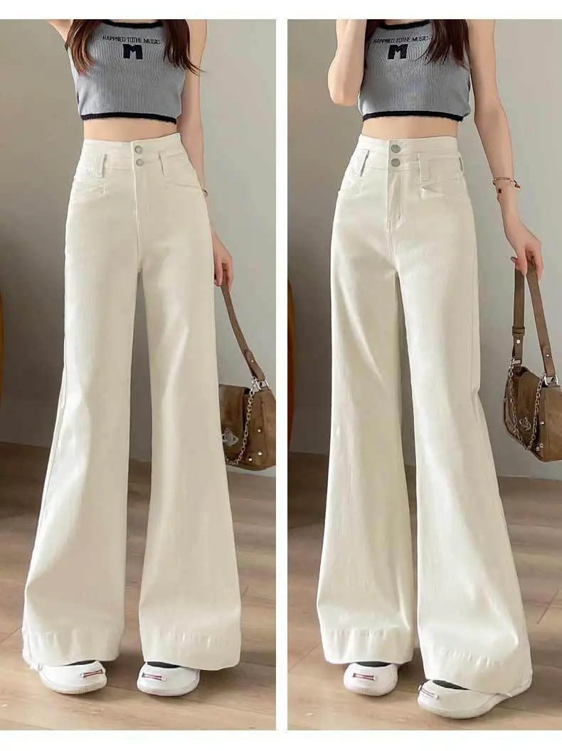 Dark Blue Stretch Wide Leg Jeans for Women 2025 — feature 13