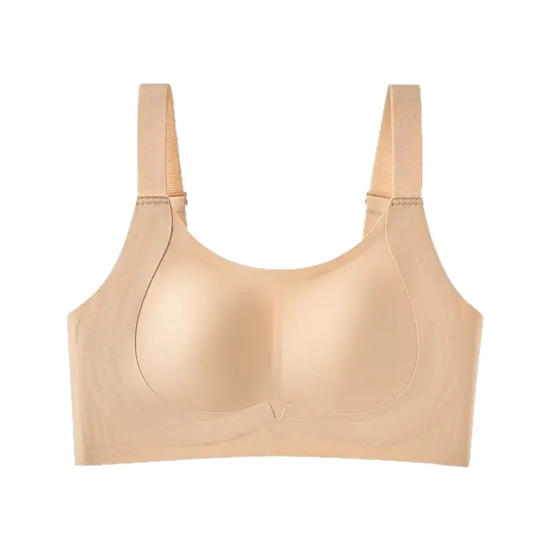 Oeing Lingerie Similar Style for Large Busts, Minimizing Effect, Wireless, Side Support, Anti-Sagging, Thin, Comfortable Lift Bra