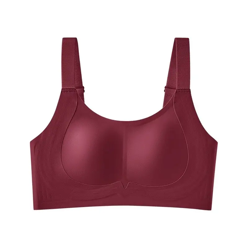 Oeing Lingerie Similar Style for Large Busts, Minimizing Effect, Wireless, Side Support, Anti-Sagging, Thin, Comfortable Lift Bra